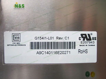 G154I1-L01 CMO A-Si TFT-Panel LCD 15.4 Cal 1280 × 800 Płaski wyświetlacz prostokąt