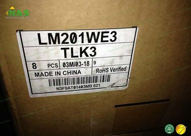 Zwykle biała LM201WE3-TLK3 LG LCD 20,1 cala z 433.44 × 270.9 mm aktywnym obszarem